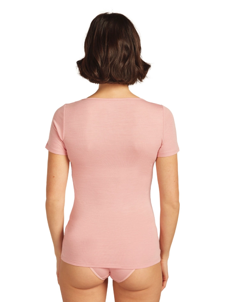 Koszulka termoaktywna damska Icebreaker 150 Siren SS Sweetheart jasnoróżowa