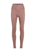 Legginsy termoaktywne damskie Icebreaker Merino 260 Tech Vertex High Rise Delta Lines AOP różowe