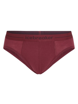 Slipy Icebreaker Anatomica Briefs bordowe
