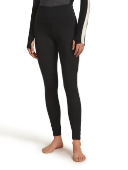 Legginsy termiczne damskie Icebreaker Merino 200 Oasis+, czarne