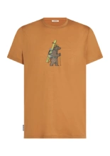 Koszulka termiczna z krótkim rękawem Icebreaker Merino 150 Tech Lite SS Tee Bear Tour musztardowa
