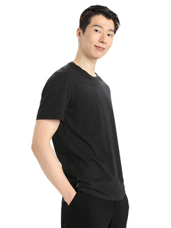 Koszulka z krótkim rękawem Icebreaker Central Classic SS Tee czarna