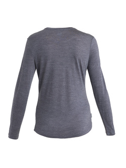 Koszulka termoaktywna damska z długim rękawem Icebreaker 125 Cool-Lite Sphere III LS Tee granatowa