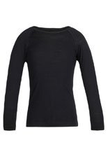 Koszulka dziecięca Icebreaker 200 Oasis LS Crewe czarna