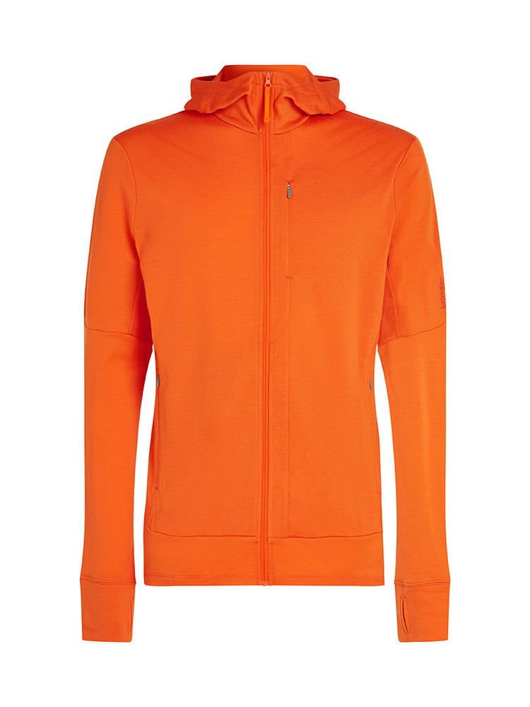 Bluza termoaktywna Icebreaker Merino 260 Quantum pomarańczowa