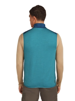 Kamizelka termoaktywna Icebreaker Merino Blend 300 RealFleece Descender Vest niebieska