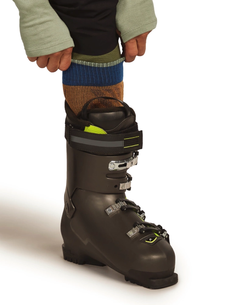 Skarpety Icebreaker Merino Blend Ski+ Light OTC Mountain Contour pomarańczowo-granatowe