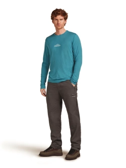 Koszulka termoaktywna z długim rękawem Icebreaker Merino 150 Tech Lite LS Tee Road To Cook niebieska