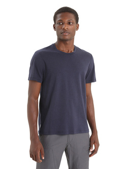 Koszulka z krótkim rękawem Icebreaker Central Classic SS Tee granatowa