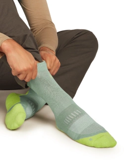 Skarpety termoaktywne Icebreaker Merino Hike+Light Crew zielone