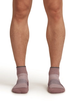 Skarpety termoaktywne Icebreaker Multisport Mini Light różowo-bordowe