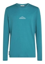 Koszulka termoaktywna z długim rękawem Icebreaker Merino 150 Tech Lite LS Tee Road To Cook niebieska