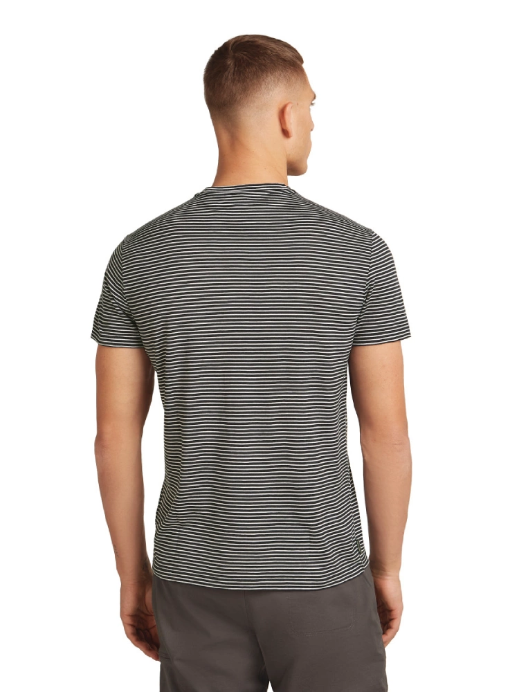 Koszulka termoaktywna z krótkim rękawem Icebreaker 150 Tech Lite III SS Tee czarno-biała