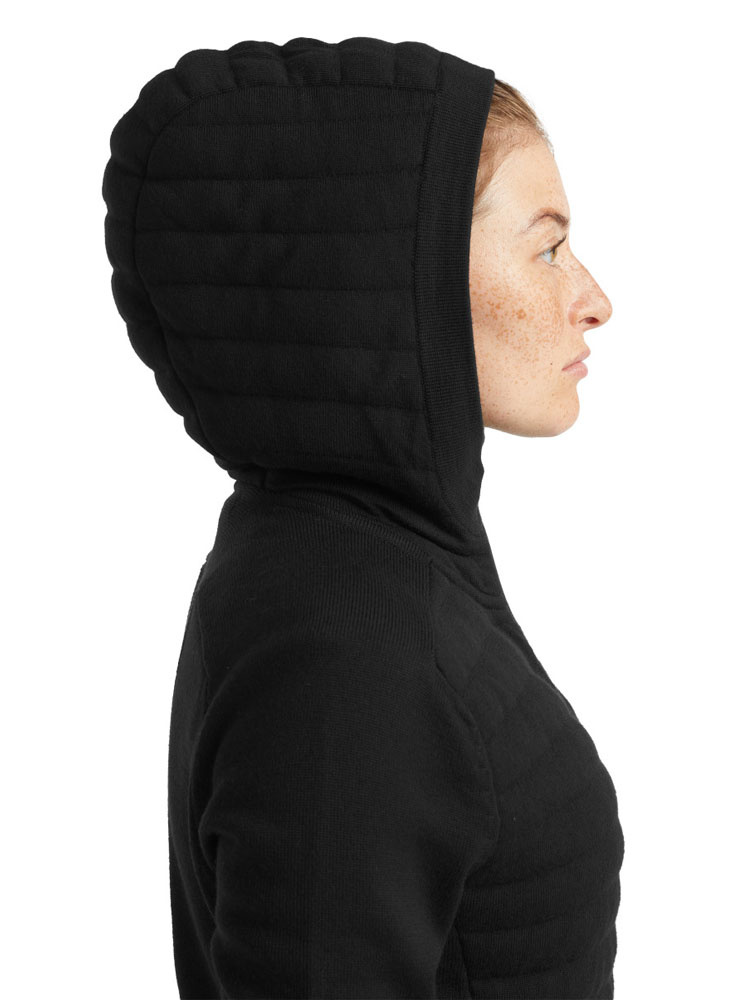 Bluza damska Icebreaker ZoneKnit LS Zip Hoodie czarna