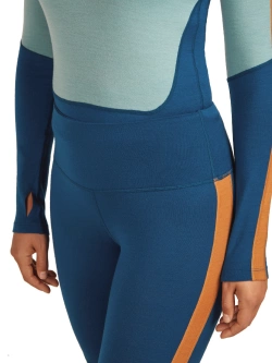 Legginsy termiczne damskie Icebreaker Merino 200 Oasis+, ciemnoniebieskie