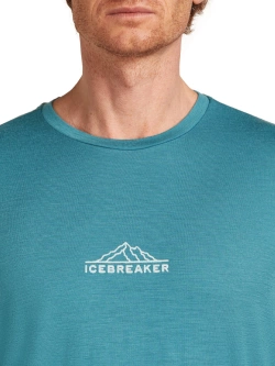 Koszulka termoaktywna z długim rękawem Icebreaker Merino 150 Tech Lite LS Tee Road To Cook niebieska
