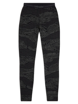 Legginsy termiczne Icebreaker Merino 260 Vertex Snow Guide czarno-szare