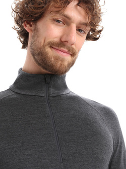 Bluza Icebreaker ZoneKnit 260 LS czarno-szara