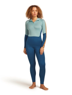 Legginsy termiczne damskie Icebreaker Merino 200 Oasis+, ciemnoniebieskie