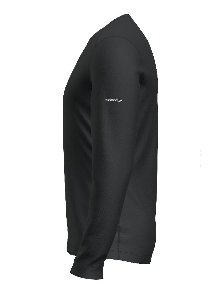 Koszulka termoaktywna z długim rękawem Icebreaker 200 Oasis LS Crewe POW czarna