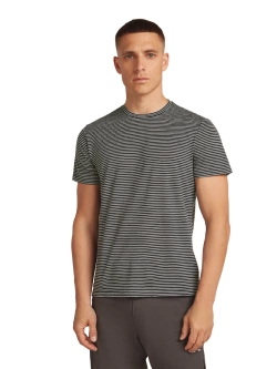 Koszulka termoaktywna z krótkim rękawem Icebreaker 150 Tech Lite III SS Tee czarno-biała