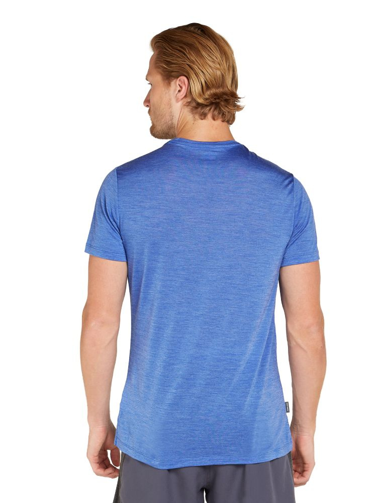Koszulka termoaktywna z krótkim rękawem Icebreaker 125 Cool-Lite Sphere III SS Tee niebieska