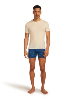 Bokserki termoaktywne Icebreaker Merino 150 Anatomica Boxers Snow Day granatowe