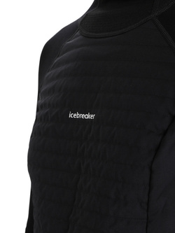 Koszulka damska Icebreaker ZoneKnit LS z kominiarką czarna