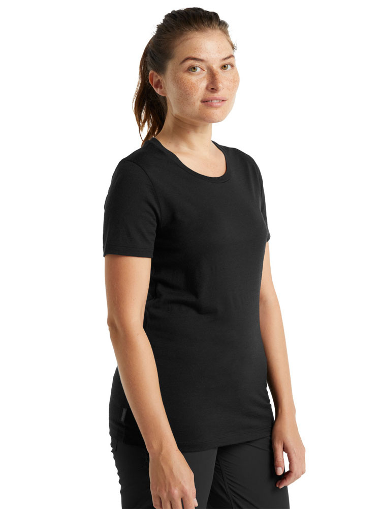 Koszulka damska Icebreaker Tech Lite II czarna