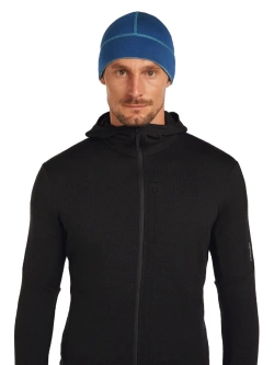 Czapka Icebreaker Merino 260 Waffle Knit Wander Reversible Beanie niebieska