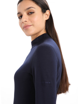 Bluza damska Icebreaker 260 Tech LS Turtleneck granatowa