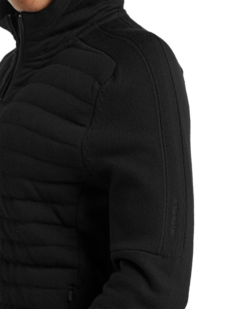 Bluza damska Icebreaker ZoneKnit LS Zip Hoodie czarna