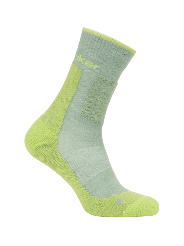 Skarpety termoaktywne Icebreaker Merino Hike+ Medium Crew zielono-żółte