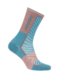 Skarpety damskie Icebreaker Merino Run+ Ultralight niebiesko-różowe