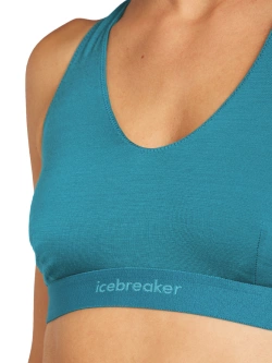 Biustonosz sportowy Icebreaker 125 Cool-Lite™ Sprite Racerback niebieski