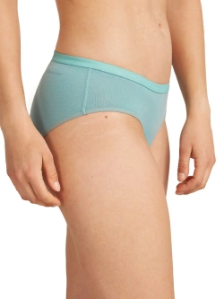 Figi damskie Icebreaker Siren Hipkini jasnoniebieskie