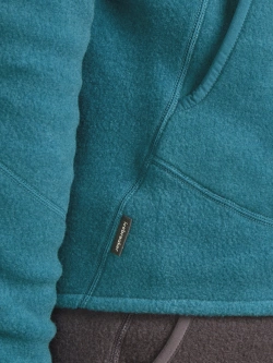 Bluza termoaktywna z zamkiem Icebreaker Merino Blend 800 RealFleece Classic Pile LS Zip niebieski