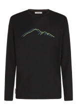 Koszulka termoaktywna z długim rękawem Icebreaker Merino 150 Tech Lite LS Tee Rainer Ridge czarna