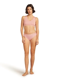 Majtki hipster damskie Icebreaker Merino 125 Cool-Lite™ Sprite Hipster jasnoróżowe