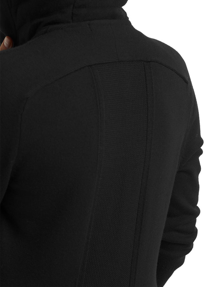 Bluza damska Icebreaker ZoneKnit LS Zip Hoodie czarna