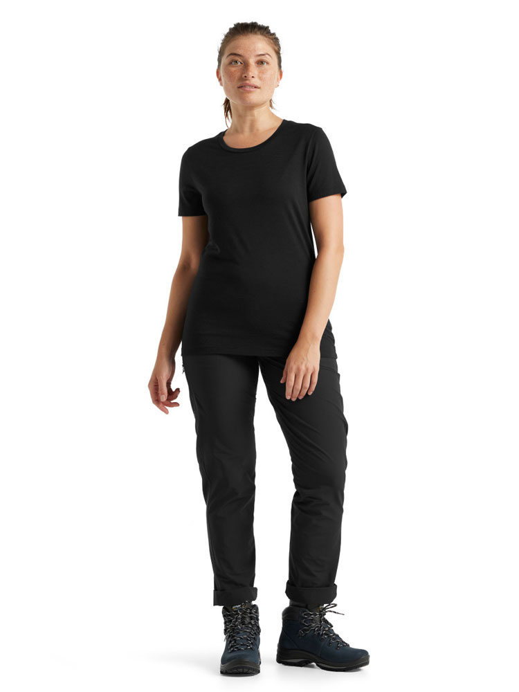 Koszulka damska Icebreaker Tech Lite II czarna