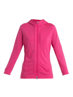 Bluza damska Icebreaker Quantum III LS Zip Hood różowa