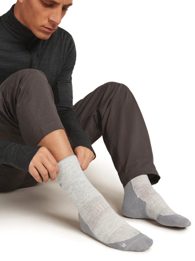 Skarpety termoaktywne Icebreaker Merino Hike+ Light Crew szare