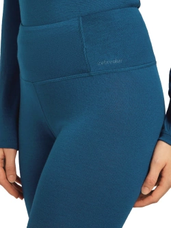 Legginsy damskie Icebreaker Merino 260 Tech High Rise ciemnoeniebieskie