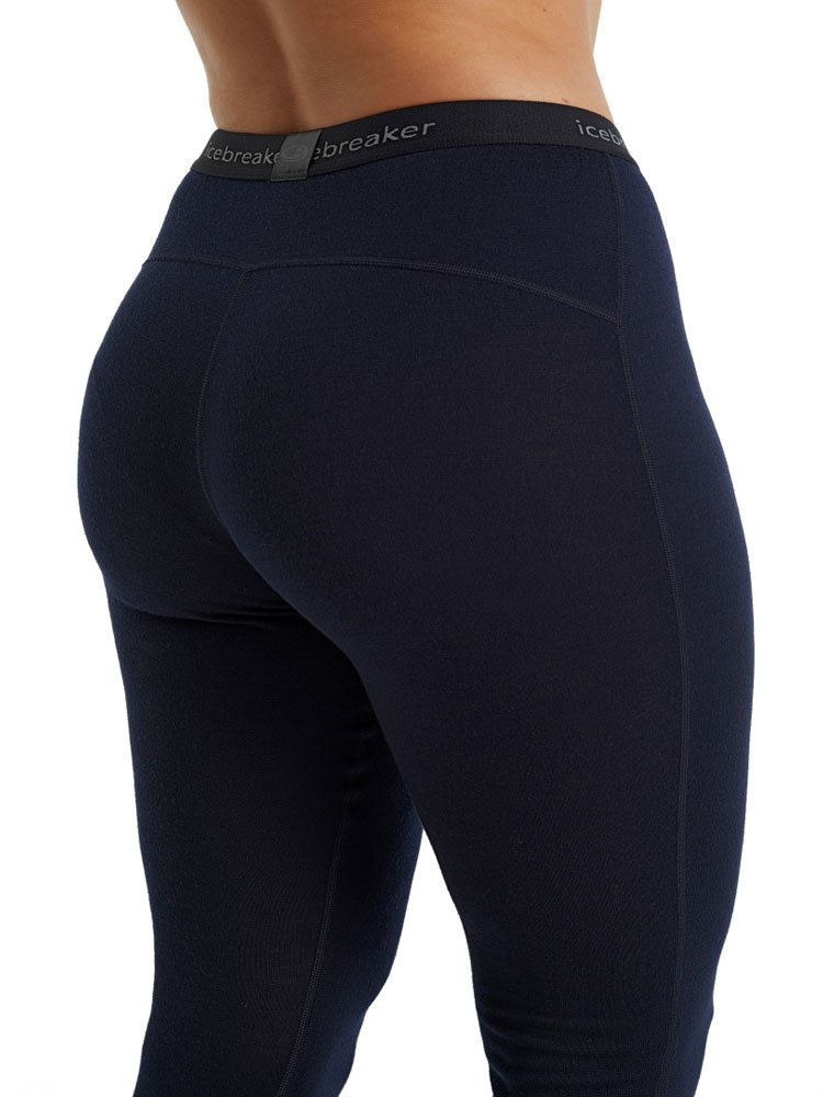 Legginsy damskie Icebreaker 260 Tech granatowe