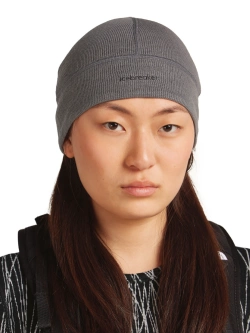 Czapka Icebreaker Merino 260 Waffle Knit Wander Reversible Beanie szaro-czarna