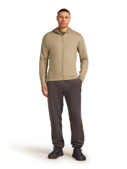 Bluza termoaktywna z zamkiem i kapturem Icebreaker 360 RealFleece Elemental beżowa