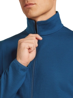 Bluza termoaktywna zapinana na zamek Icebreaker Merino 560 RealFleece Elemental ciemnoniebieska