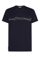 Koszulka termoaktywna z krótkim rękawem Icebreaker Merino 150 Tech Lite SS Tee Mountain Pulse granatowa
