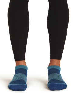 Skarpety termoaktywne niskie Icebreaker Merino Run+ Ultralight niebieskie